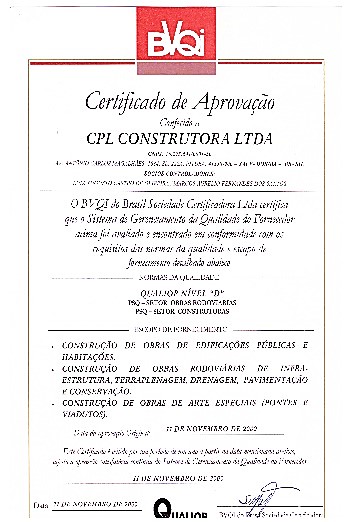 2000 certificado bvqi